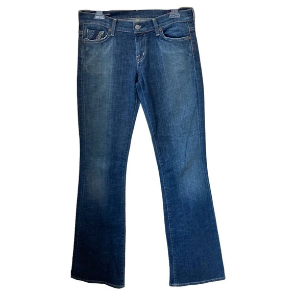 CITIZENS OF HUMANITY Big Sur Stretch Low Waist Flare Jeans #092 - Picture 1 of 9